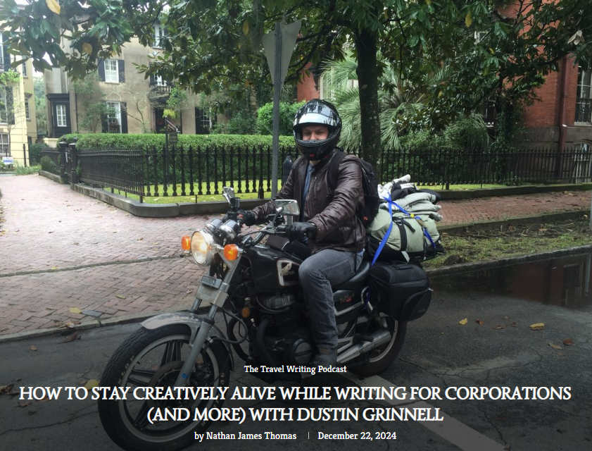 DustinGrinnell's tweet image. I joined @IntrepidTimes to chat about my book Lost &amp;amp; Found and my approach to travel writing and memoir. Check it out: shorturl.at/pL2nn