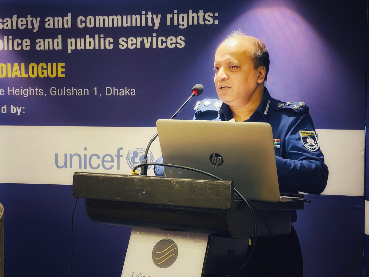 UNDP_BD's tweet image. "Every crisis is an opportunity to reimagine &amp;amp; rebuild trust. True reform prioritises service over control"- DIG Quazi Zia Uddin at the national dialogue on public safety &amp;amp; community rights, co-hosted by @UNDP, @unwomenasia, @UNICEFBD &amp;amp; @UNFPABangladesh. Read more:…
