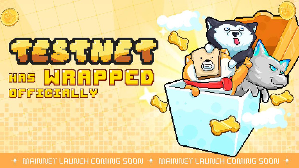 📢 Big things are happening! 

Tap Da Doge Testnet will close at 0 UTC 24.12.2024 

🎊 Mainnet launch coming soon. Stay hyped and stay tuned! 
#TapDaDoge #Mainnet