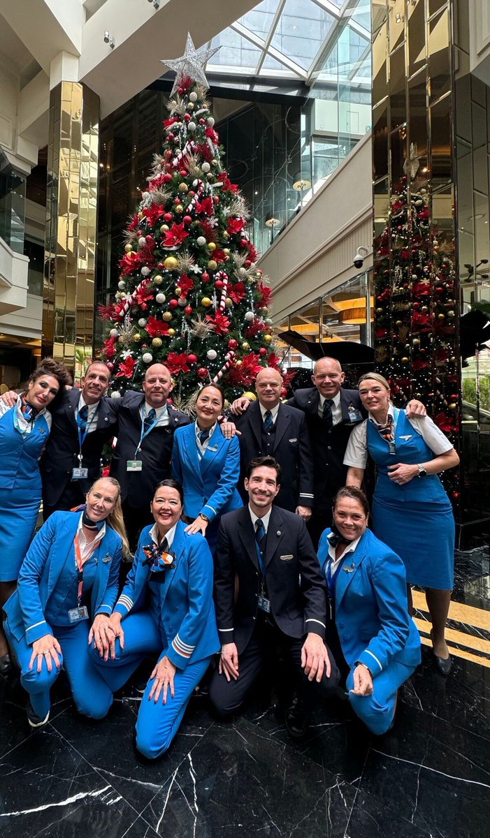 KLM's tweet photo. From our KLM family to yours, may your holidays be merry and bright 🎄✨

#KLM #HappyHolidays https://t.co/lUyHHDYrZv