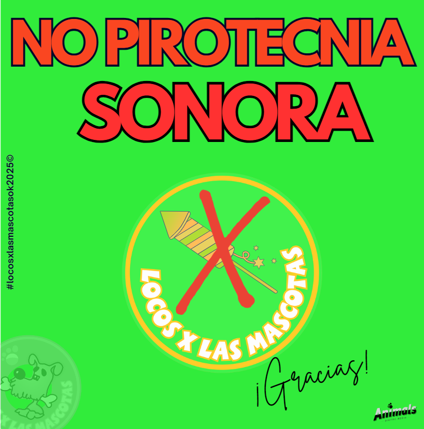 🐾🎅🧨 ¡Buen lunes #mascoteros! Y vos, como vas a recibir a #papanoel ? en #locosxlasmascotas lo recibiremos #SinPirotecnia! Sumáte vos también, dale!  #NoALaPirotecnia, #FestejaSinPirotecnia, y #MenosRuidoMasAmor, que así sea! 💚