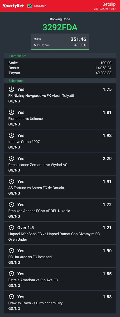 🔞🔞 sportybet.com/tz/?shareCode=…