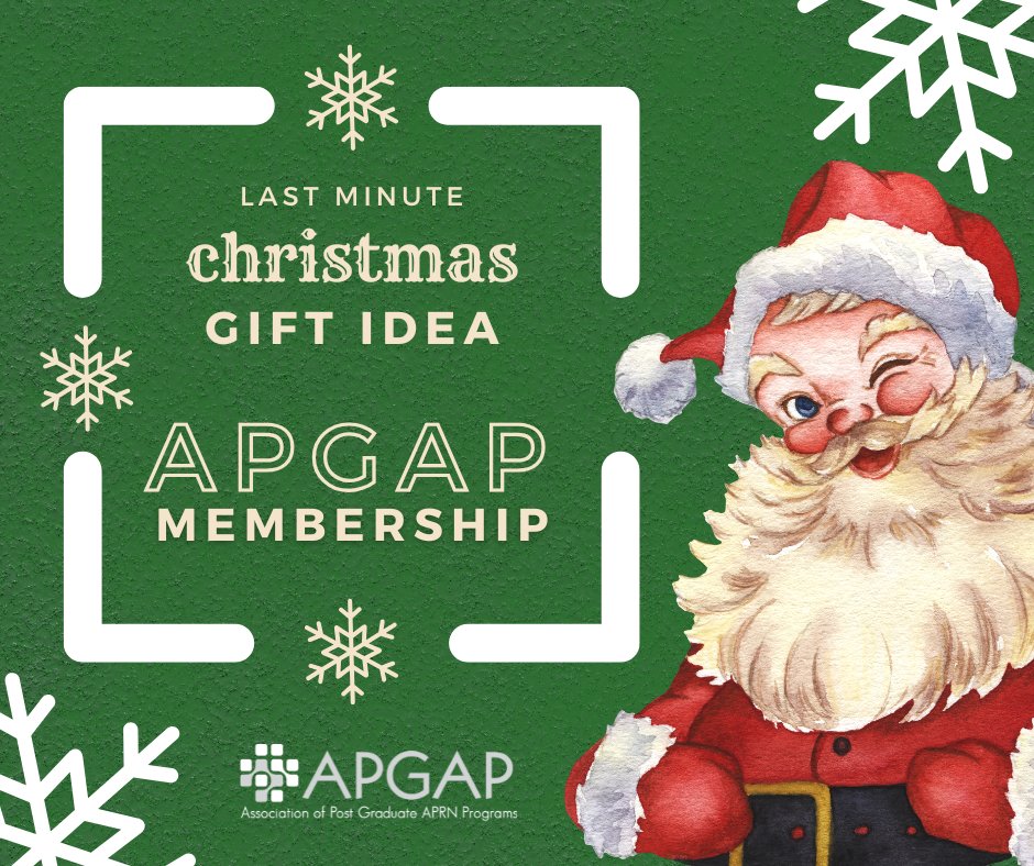 postgradAPRN's tweet photo. Need a last-minute gift idea for your colleagues, team members, or friends? An APGAP membership is a great option! Find more information here:
https://t.co/HhzO3Z5HFI https://t.co/uuaqxPdE6o