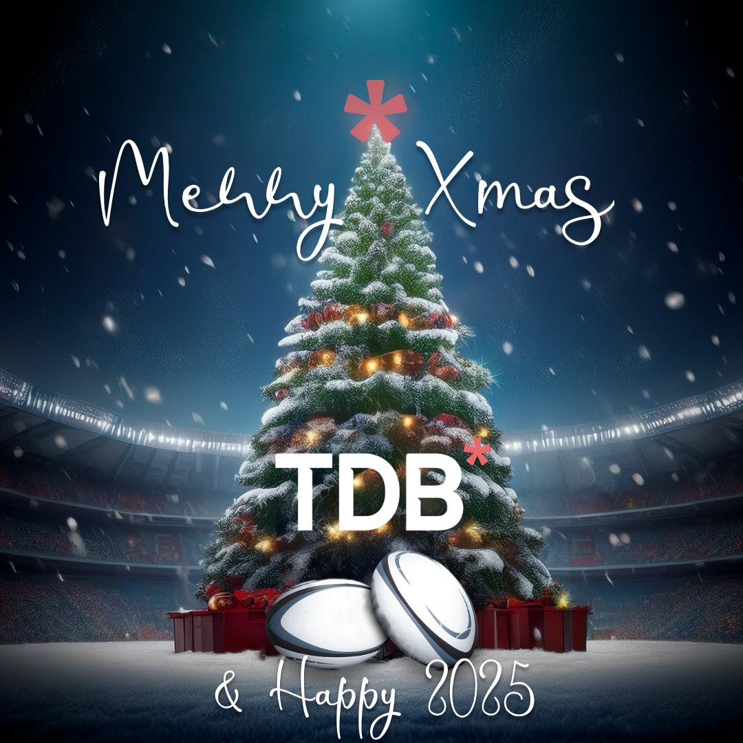 TDB_Sports's tweet image. Seasons greetings to one and all. TDB would like to thank all of our clients, partners and the rugby family for their trust and dedication throughout 2024. Have a very Merry Xmas and a wonderful New Year 🎄🎉🎅

#ImWithTDB #MerryChristmas  #HappyNewYear2025