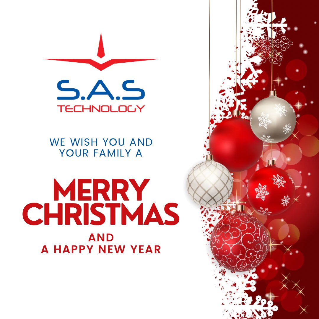 SASTech6's tweet photo. Merry Christmas and best wishes for a Happy New Year! Thank you for being part of our journey. Here's to a thriving and exciting year ahead!
🎅🏻🎁🥂
#sastechnology #spiritworldgroup https://t.co/4yOYxo15du