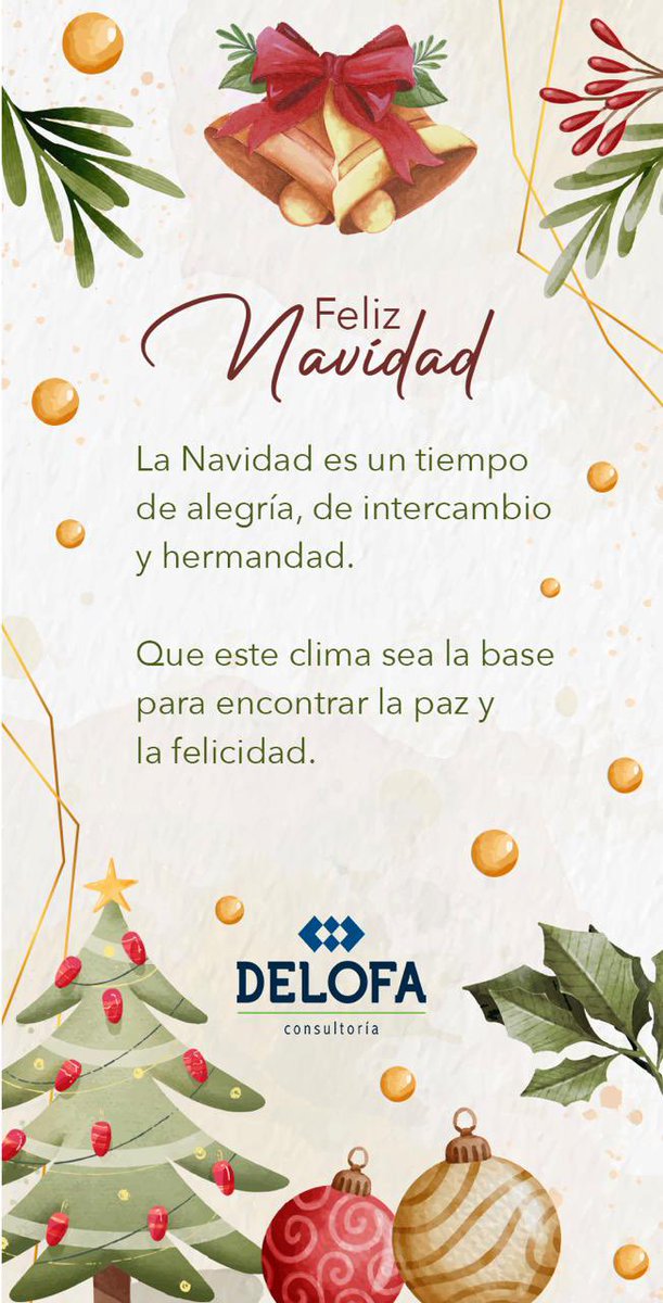 Delofa_'s tweet photo. Feliz Navidad de parte de todos los que formamos DELOFA. https://t.co/Zy1GO0toif