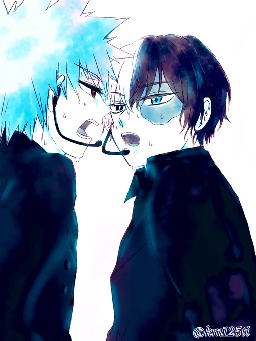 ※デジタル落書き衝動的に描いたパロネタ(イチャはない)俺にアイを教えてくれ 