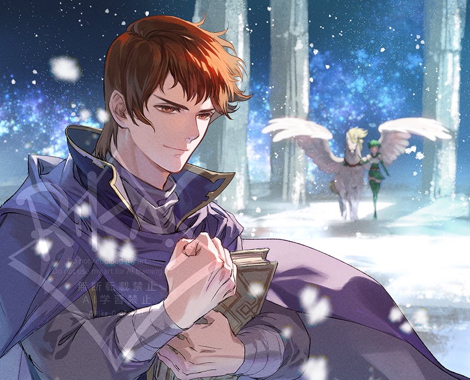 Rika_OwlForest's tweet photo. 【フォロワーさん感謝祭2024】　その3

『FE聖戦の系譜』　ホーク

描くために検索した画像資料が全部違う見た目なの反則😂😂😂
ブレンドして中間あたりを目指しましたが、こればっかりは人によってイメージ違うかも...😇🙏
(構図は某アニメED風)

うなきさん、リクエストありがとうございました！😊 https://t.co/xEua0YvBYn