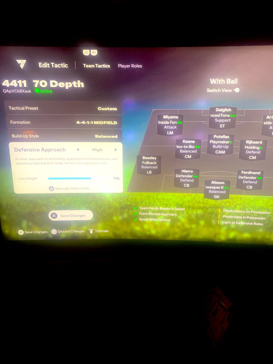 🚨 4411 Broken Tactics 🚨
2 Variations

🎅 TIKI TAKA CODE:📍QApVCk8Xauk 
-Defns Solid n
-Solid Creativity Roles (Meta)
✳️ Attacking CODE: 📍MA$??RpTW#g
-Front-Footed Appr 
-Good Wide Option

‼️Bonus:  442 + 433(4) + 4231(2) created.  Req in comments..🎄
❤️+ Reposts🤝 Mry XMAS