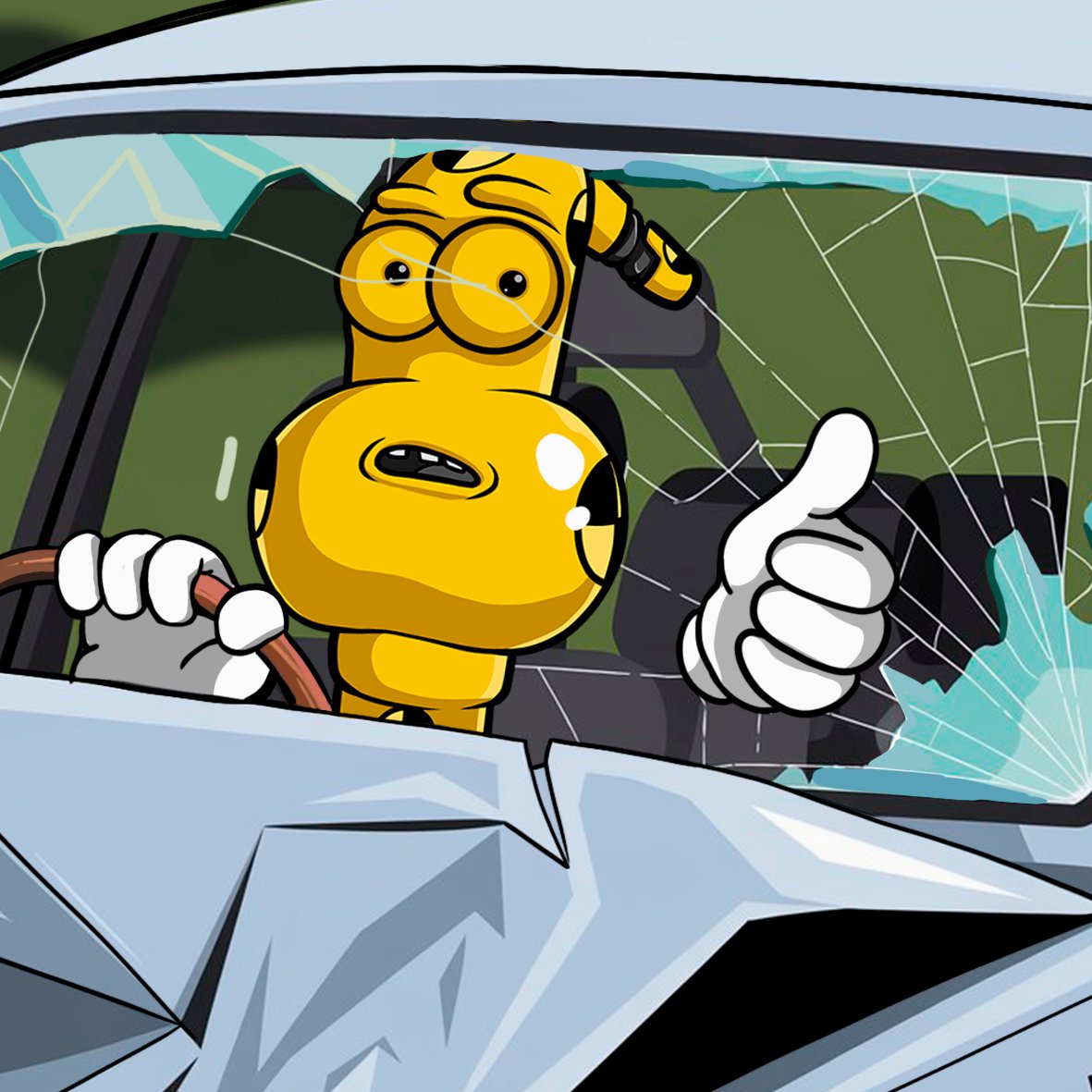 wormfare's tweet image. Ohhhh, poor thing Dummy…

Once used for crash testing expensive cars🏎, he is now a pensioner who enjoys life to the fullest🏡

#wormup #wormfare #slap