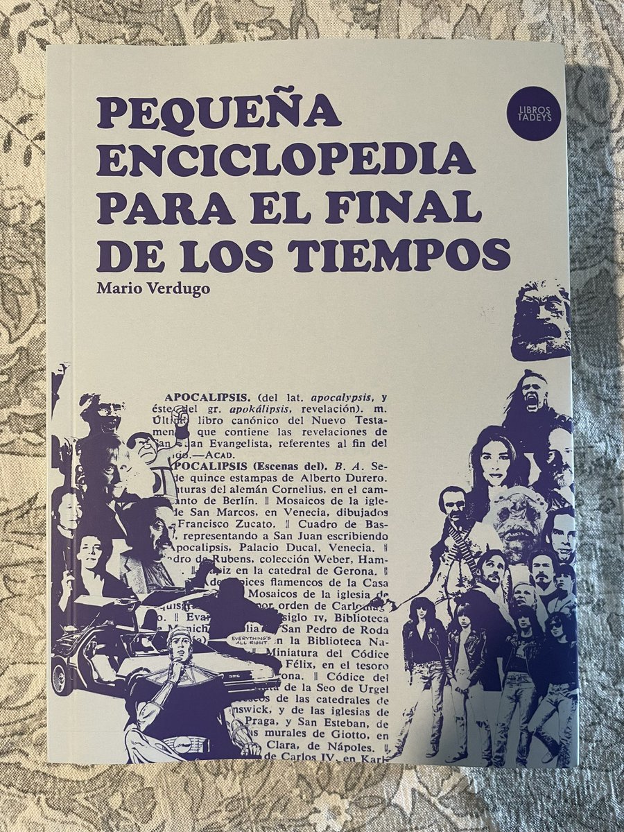Aquí vamos con una nueva recomendación: “Pequeña enciclopedia para el final de los tiempos” de Mario Verdugo (2024). Excelente contribución a un campo complejo que no solo necesita la crítica grave sino también humor <a href="/LibrosTadeys/">Libros Tadeys</a>