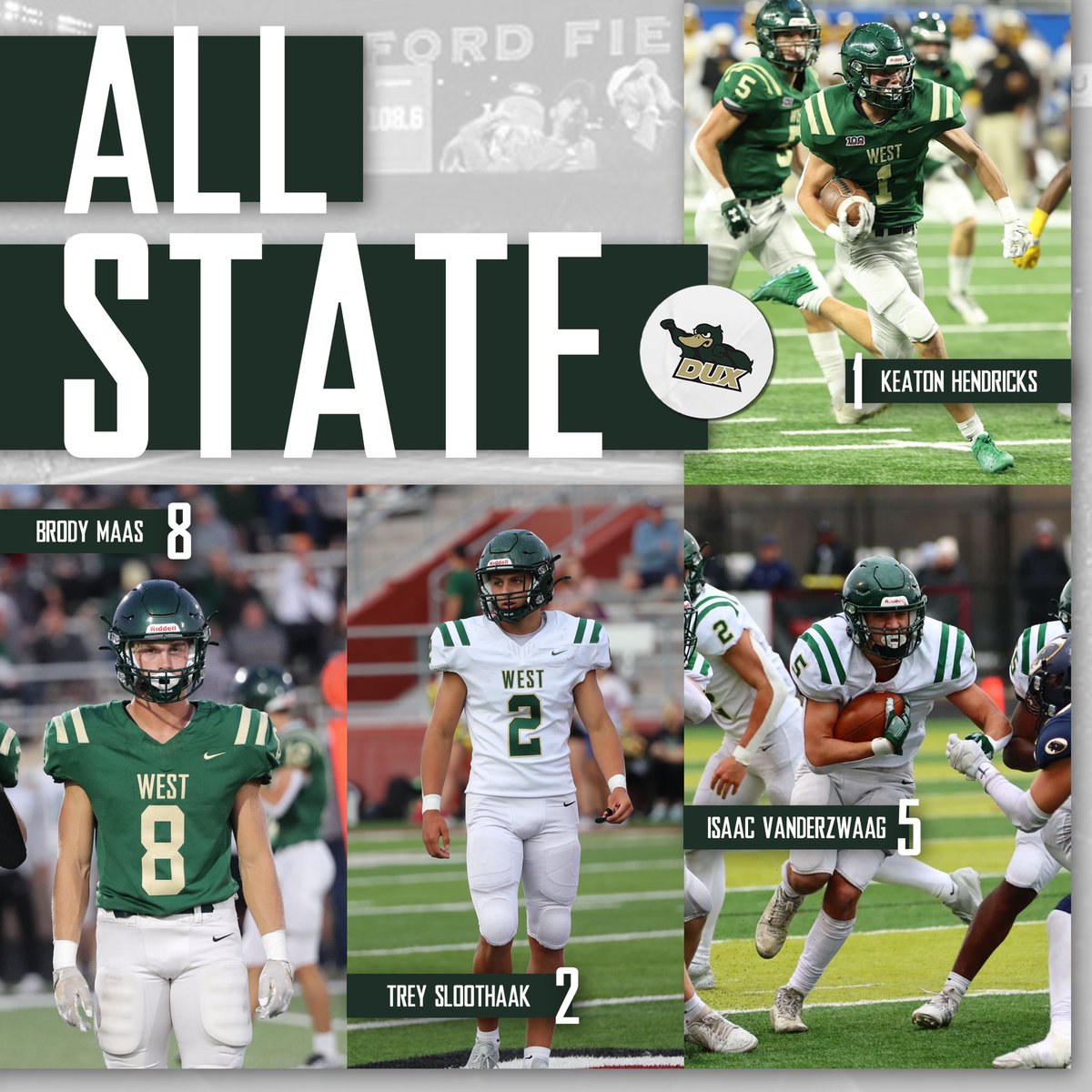 Congratulations to our ALL STATE football players!