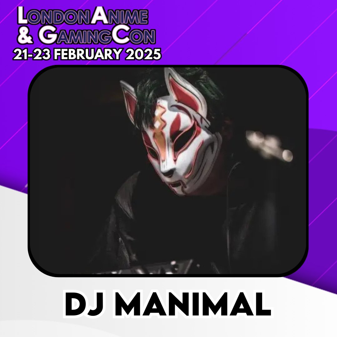 Joining our incredible performer lineup for London Anime &amp; Gaming Con this 21st - 23rd February is our energetic DJ for the afterparties, DJ Manimal!

Read more about Dj Manimal at: smpl.is/9w56w

#LondonAnimeCon #AnimeConUKLondon #UKConventions