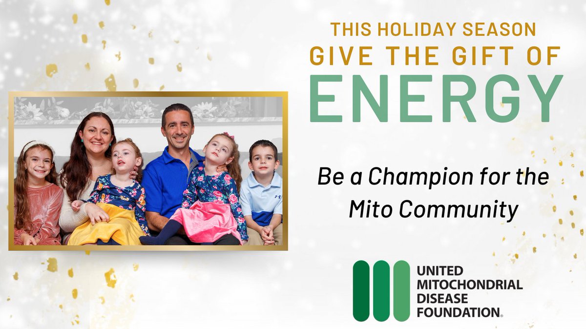 UMDF's tweet photo. Twin sisters, Kendall and Scarlett, live with a rare form of #mitochondrialdisease. Their older siblings, Bella and Larry, are their champions. This holiday season, we ask you to be a champion for the #mito community. Click here to #GiveEnergy today: https://t.co/Clia26LLrW https://t.co/yJQtxszTRC