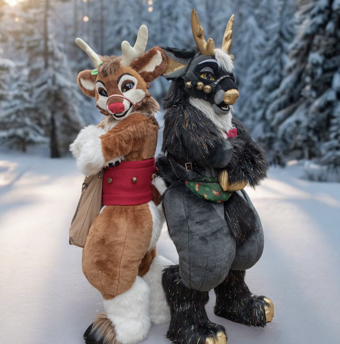 LookItsRudolph's tweet photo. With only two days to go, we had to call in an extra set of hooves to help us prepare for our flight! Lou is just the deer for the job!✨🦌🎄 https://t.co/OTdDGFsbim