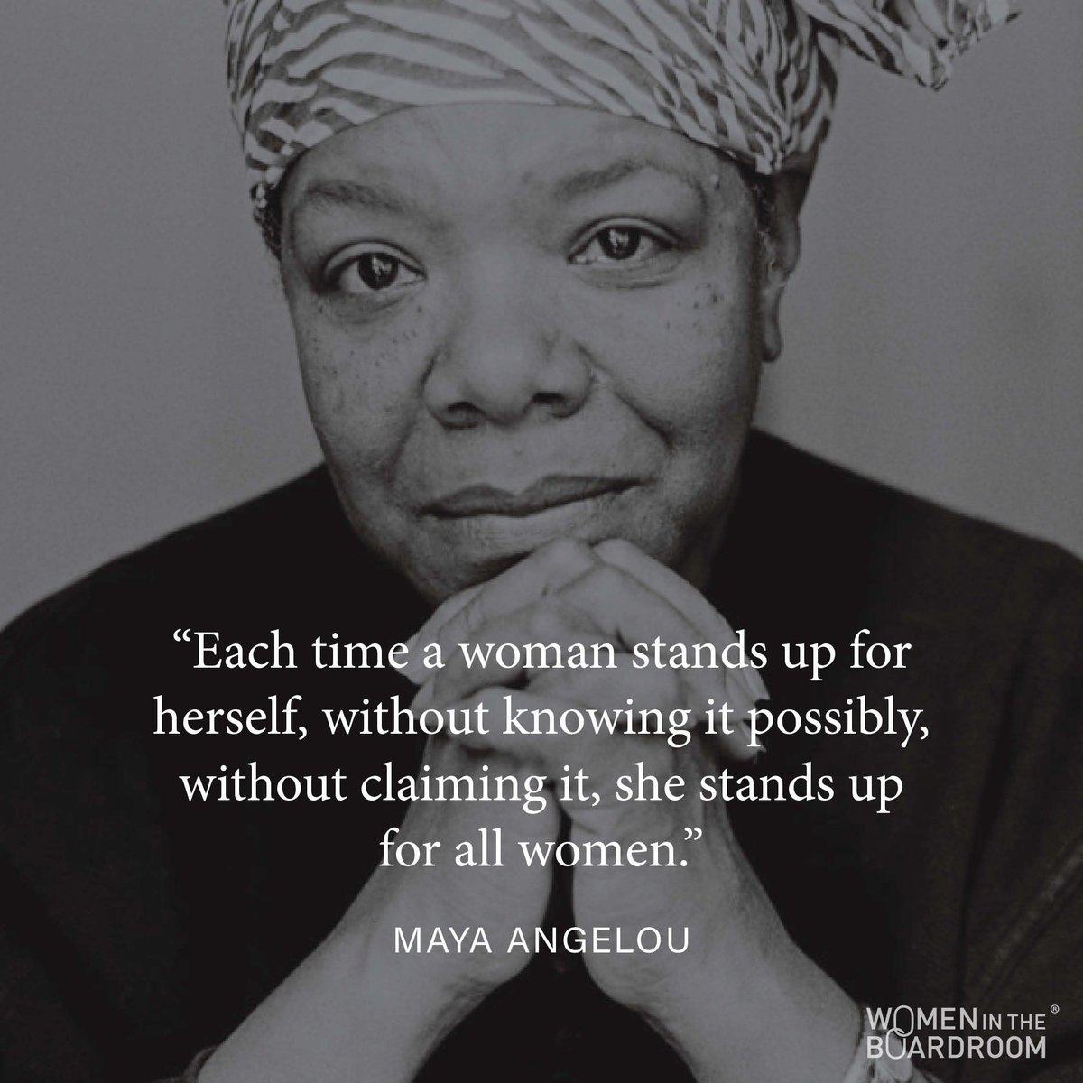 A powerful reminder from Maya Angelou: Each time a woman stands up for herself, she stands up for all women.

This message is for every woman rising, leading, and paving the way. Share this to celebrate the power of women everywhere.

#MayaAngelou #WomenInTheBoardroom