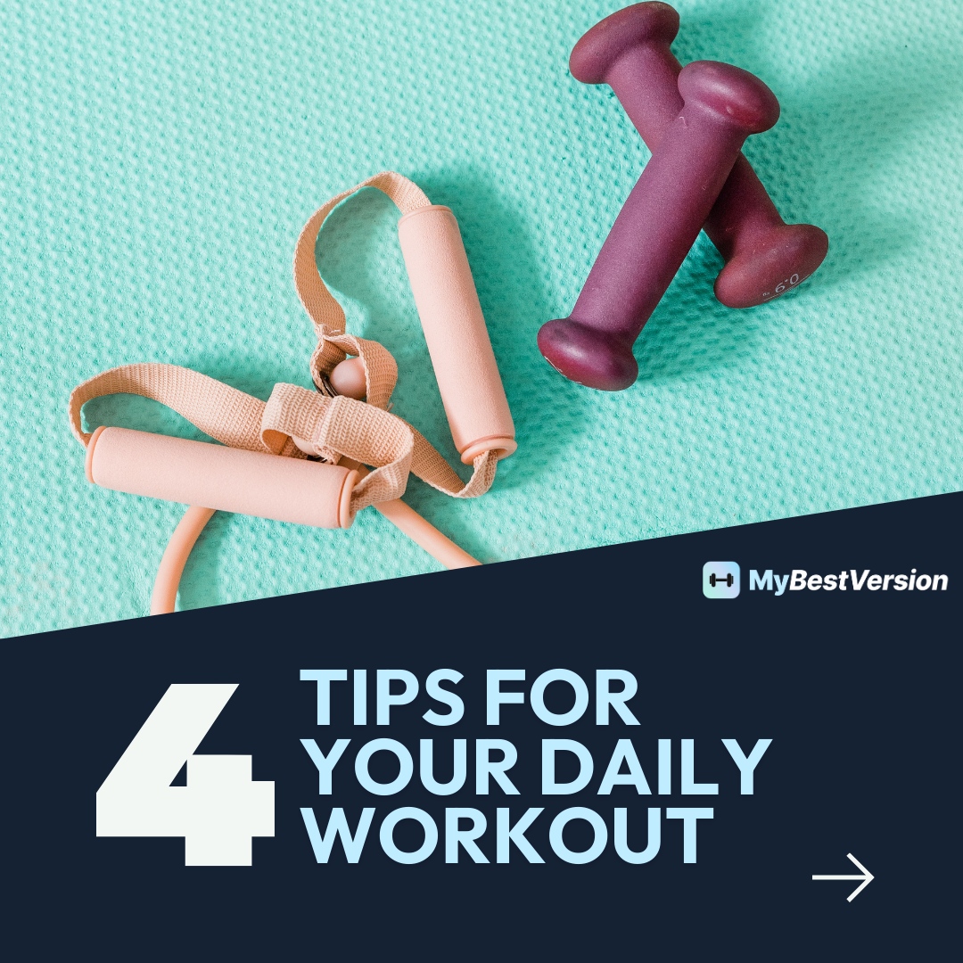 _MyBestVersion's tweet photo. 🏋️‍♀️ 4 Simple Tips to Boost Your Daily Workout!

🔹 Start with balance: give your body the rest it needs.  
🔹 Fuel your body with healthy foods for energy and better results.  
🔹 Mix up your exercises to target all muscle groups.  
🔹 Listen to your body: adjust intensity ... https://t.co/lWCR2e46hN