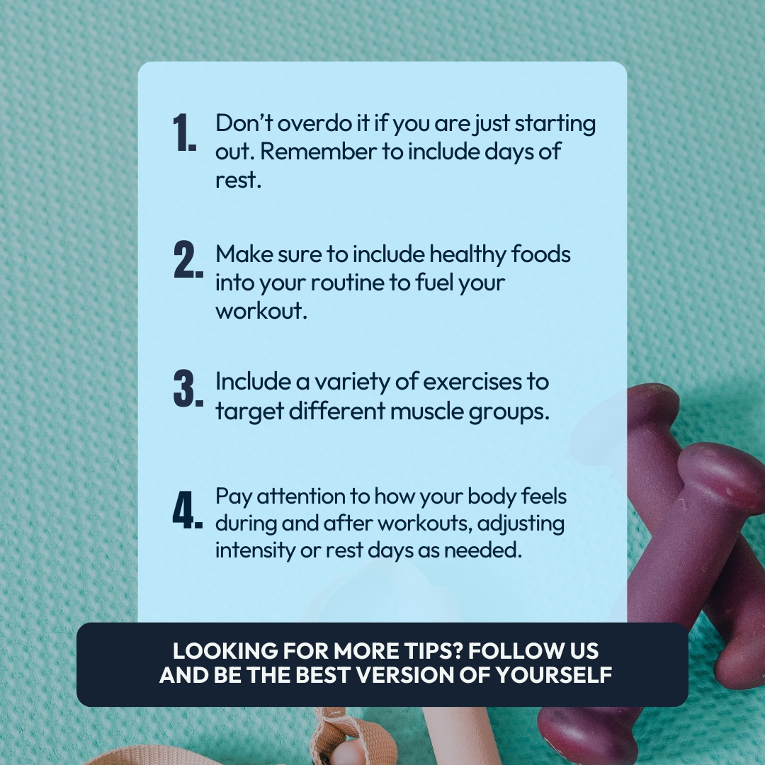 _MyBestVersion's tweet photo. 🏋️‍♀️ 4 Simple Tips to Boost Your Daily Workout!

🔹 Start with balance: give your body the rest it needs.  
🔹 Fuel your body with healthy foods for energy and better results.  
🔹 Mix up your exercises to target all muscle groups.  
🔹 Listen to your body: adjust intensity ... https://t.co/lWCR2e46hN