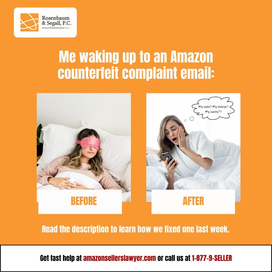 AmazonSellerLaw's tweet image. How to Deal with Amazon Counterfeit Complaints and Resolve Listing Suspension

📲 Contact us today at 1-877-9-SELLER
🌐 Submit your case at amazonsellerslawyer.com

#AmazonSellerSupport #CounterfeitComplaint #AmazonSuspensionHelp #EcommerceLaw #AmazonListingRestoration