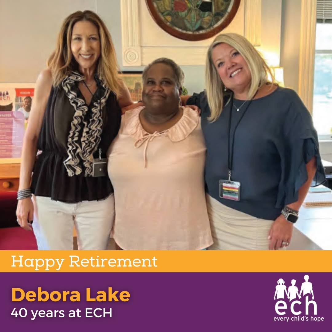 Congratulations to Debora Lake, Steppingstone Life Skills Coordinator, who celebrated her retirement after 40 years at ECH! Thank you for your dedication to bringing #hope and healing across Missouri.