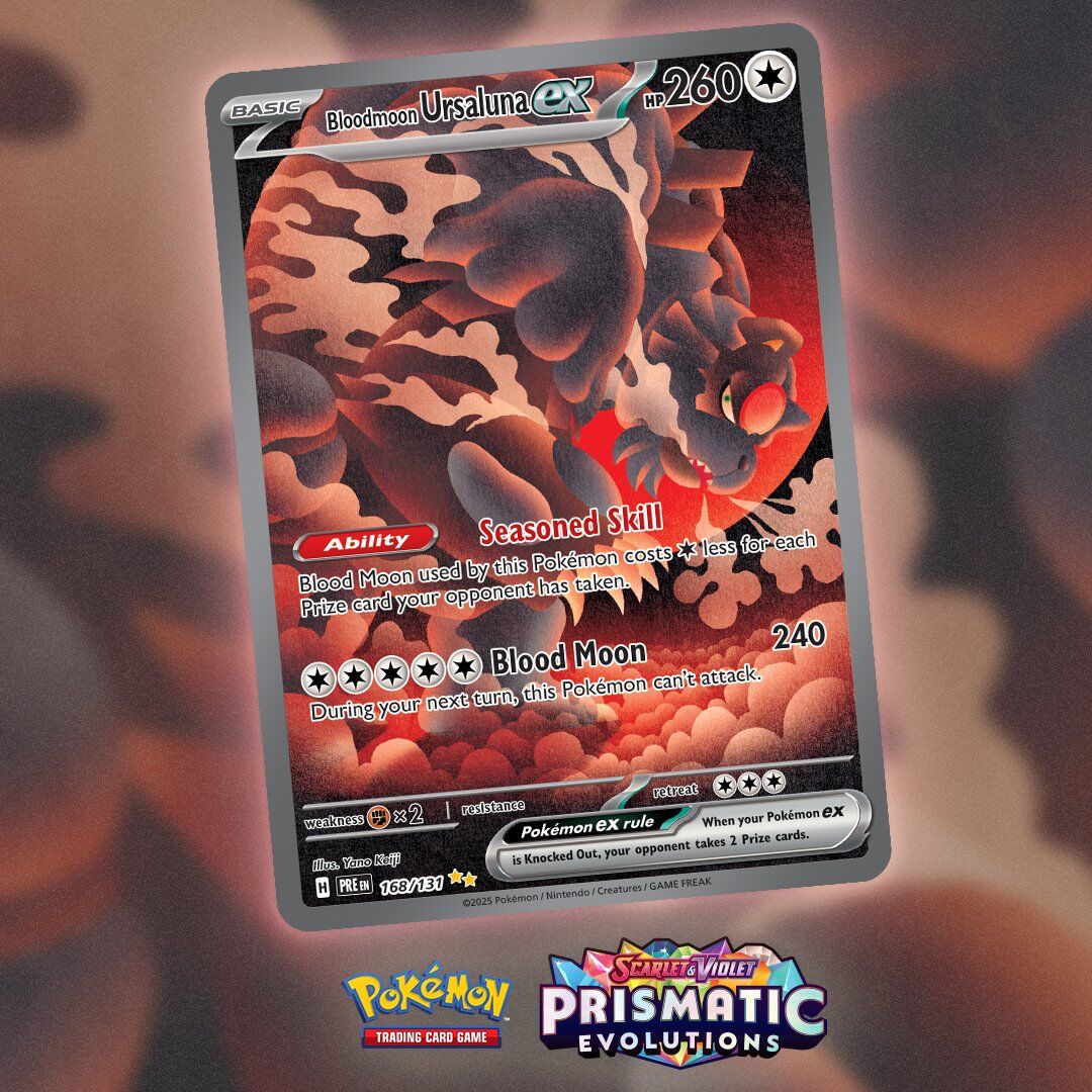 Bloodmoon Ursaluna ex Special Illustration Rare from Scarlet & Violet -  Prismatic Evolutions  https://t.co/LMRlrUh0Pt #PokemonTCG