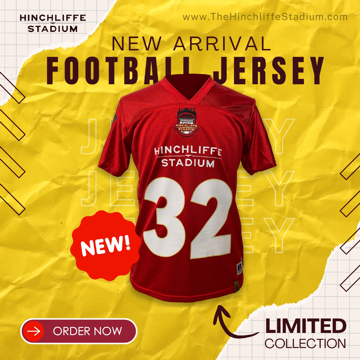 👕 NEW Hinchliffe Jersey! 👕

🛒 TheHinchliffeStdium.com 🛍

Get ready to elevate your game-day style! Introducing the Hinchliffe Stadium Football Jersey – timeless sports charm and modern elegance.

#HinchliffeStadium #Jersey #footballjersey #nj #njhistory #paterson #silkcity