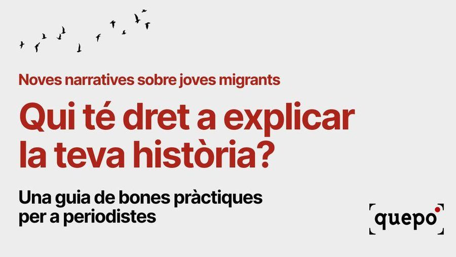 Punt per punt ⬇️  

Us presentem “Qui té dret a explicar la teva història? Noves narratives sobre joves migrants”✍🏽, una guia de bones pràctiques per a periodistes i mitjans, amb un decàleg de recomanacions per elaborar continguts sobre la joventut migrant a Catalunya.