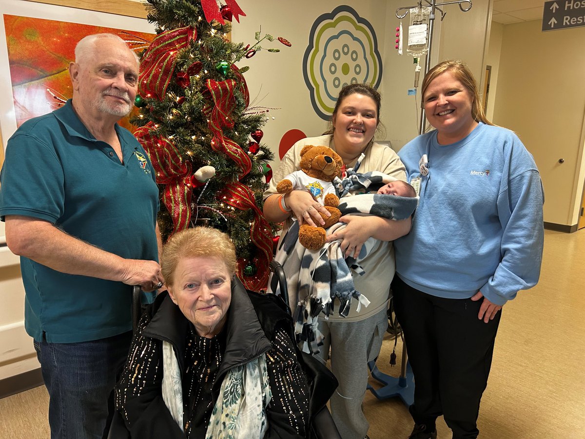 Thank you to the Knights of Columbus Immaculate Conception Council 13681 for donating 25 teddy bears for our pediatric patients this holiday season! Seen in the first image is 43-day-old Noah with his mom, Joanna. Gestures like this bring comfort to patients in difficult times!
