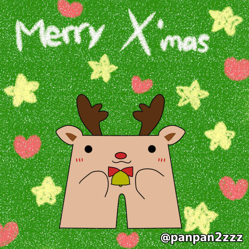 panpan2zzz's tweet photo. おはようございます☀️☀️
お久しぶりですが…今年もあっという間にあと少し！
そして今日はクリスマスイブです🎄.*
トナカイさんになってみました🦌🦌🛷✨
今日も1日頑張りましょ！
#イラスト #ゆるいイラスト #ゆるい絵 #クリスマスイブ #クリスマスイラスト #トナカイ #12月 #ぱんつーず https://t.co/mF2hjpTsYJ