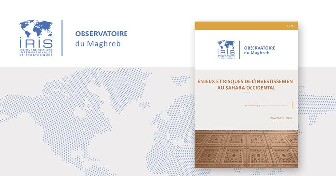 YahiaPro4's tweet photo. 🔴🔴 "Enjeux et risques de l'investissement au #SaharaOccidental🇪🇭"!!!
📝📌 Avec ce rapport le docteur Laredj Bassem nous parle des enjeux majeurs de la décision de la #CJUE🇪🇺 de 4 #octobre.
https://t.co/Bctm6kDl9d https://t.co/Uxy8yPv8Zb
