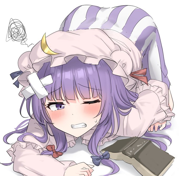 派手に転んじゃったパチュリー様 