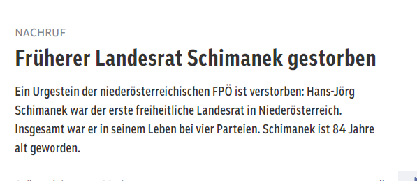 Der Opa war bei 4 Parteien: FPÖ, BZÖ, WIFF  - und was war bitte die Vierte?! 🤔 Die Enkerl werden jedenfalls wohl nicht mitsingen können.

#sächsischeseparatisten