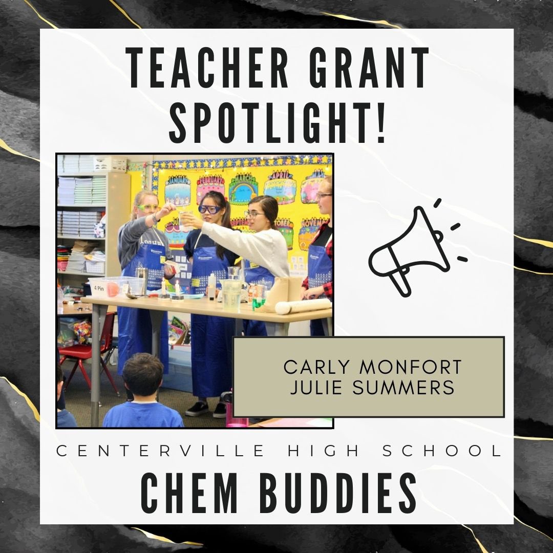 CentervilleEdu's tweet photo. This is our last teach grant spotlight so please consider donating to this wonderful teach grant! Help our classrooms and school district alike by donating to the general fund or a specific grant!
Use the link in our bio to learn more and find easy access to donating! https://t.co/7UslTOosPJ