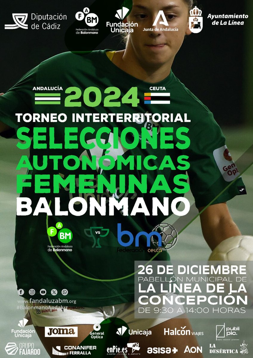 🔜 Cádiz, última parada de nuestras selecciones andaluzas 💚

📌 @AytoSanFernando acogerá la Preparación y Presentación Oficial 📸 de los combinados que nos representarán en el <a href="/cesabm2025CAT/">CESA Catalunya 2025</a> 🤾‍♂️🤾‍♀️

📌 <a href="/Ayto_LaLinea/">Ayuntamiento de La Línea de la Concepción</a> será sede del Torneo Interterritorial de selecciones femeninas 🆚