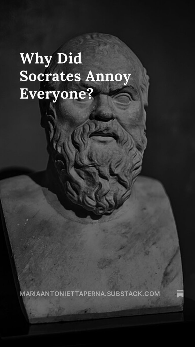 Why Did Socrates Annoy Everyone? open.substack.com/pub/mariaanton…