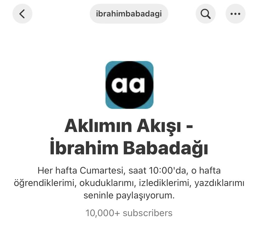 “Biraz başlayayım bakayım sararsa devam ederim” diyerek başladığım Aklımın Akışı mail bülteni 10.000 aboneyi geçti. 

62 haftadır beraberiz. 

Vay be. 

Teşekkür ederim ilgilenen dostlara. 

Sürekli okuyucularımdan geri bildirim varsa alırım. 

Nasıl gidiyor sizce?