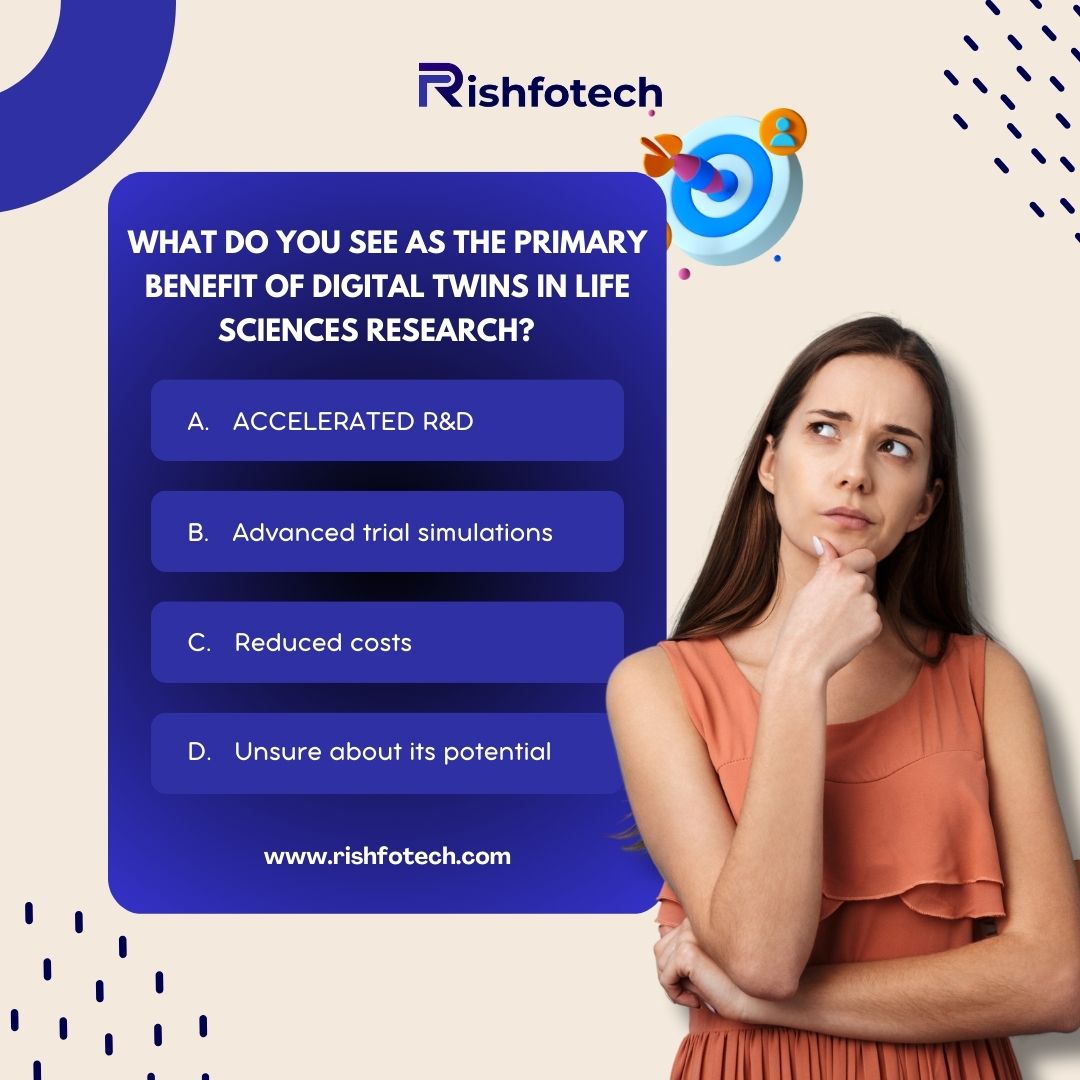 rishfotech's tweet photo. Whatโs the biggest benefit of digital twins in life sciences research? They enable real-time simulations, personalized medicine, and faster discoveries. ๐๐ก
#DigitalTwins #LifeSciences #Biotech #Innovation #HealthcareTech #AI #MedicalResearch #RishfotechSolutions https://t.co/84cplOWZEB