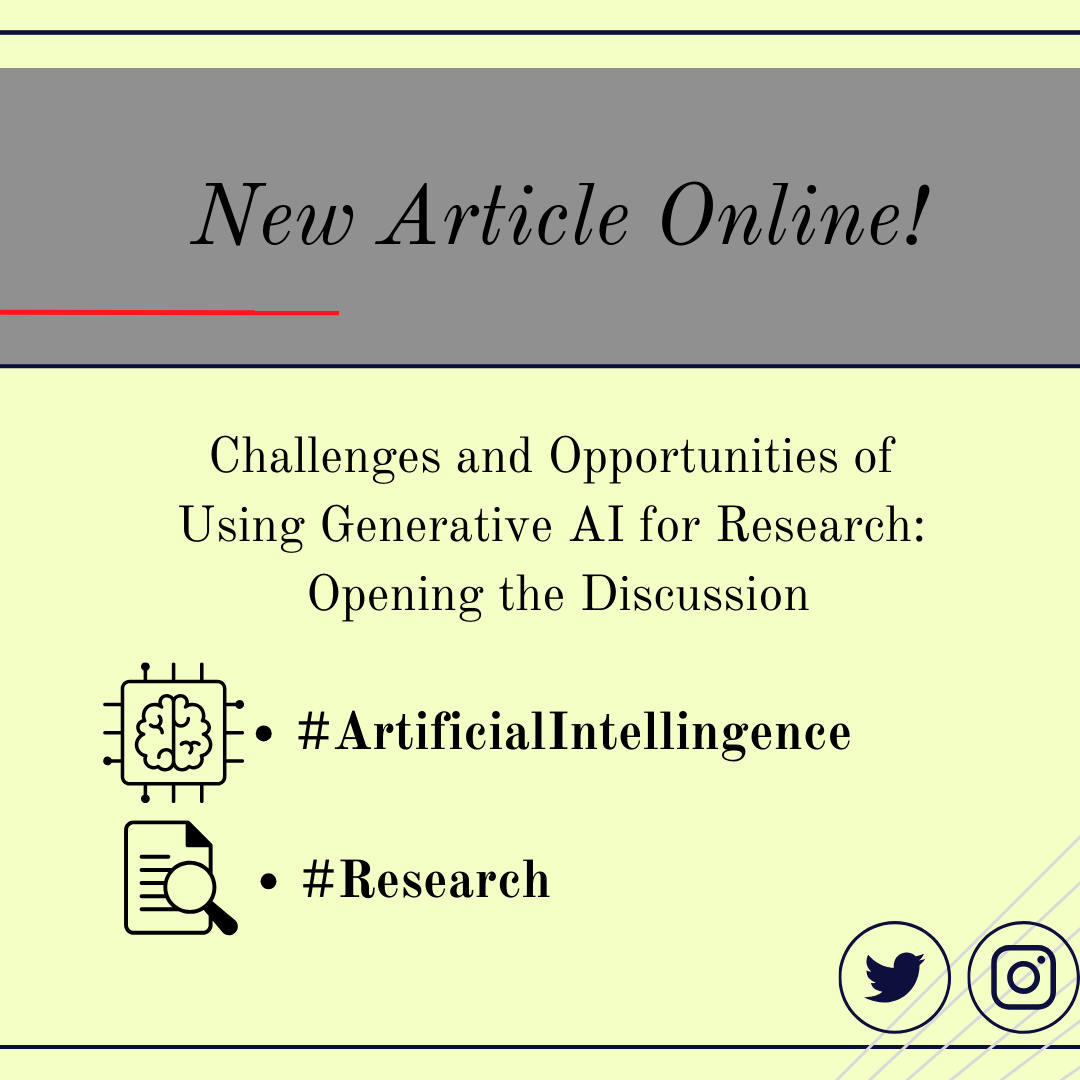 The International Spectator (@intl_spectator) on Twitter photo ⚠️New article online!
🤖Challenges and Opportunities of Using Generative #AI for #Research: Opening the Discussion
🔗tandfonline.com/doi/full/10.10…
✒️@leogoretti (<a href="/IAIonline/">Istituto Affari Internazionali - IAI</a>), <a href="/AnselmKuesters/">Anselm Küsters</a> (<a href="/cep_GER/">Centrum für Europäische Politik</a>), <a href="/transit_star/">Stella Morgana</a> (<a href="/LivUni/">University of Liverpool</a>), Ananya Sharma (<a href="/AshokaUniv/">Ashoka University</a>)
#ArtificialIntelligence ⚠️New article online!
🤖Challenges and Opportunities of Using Generative #AI for #Research: Opening the Discussion
🔗tandfonline.com/doi/full/10.10…
✒️@leogoretti (<a href="/IAIonline/">Istituto Affari Internazionali - IAI</a>), <a href="/AnselmKuesters/">Anselm Küsters</a> (<a href="/cep_GER/">Centrum für Europäische Politik</a>), <a href="/transit_star/">Stella Morgana</a> (<a href="/LivUni/">University of Liverpool</a>), Ananya Sharma (<a href="/AshokaUniv/">Ashoka University</a>)
#ArtificialIntelligence
