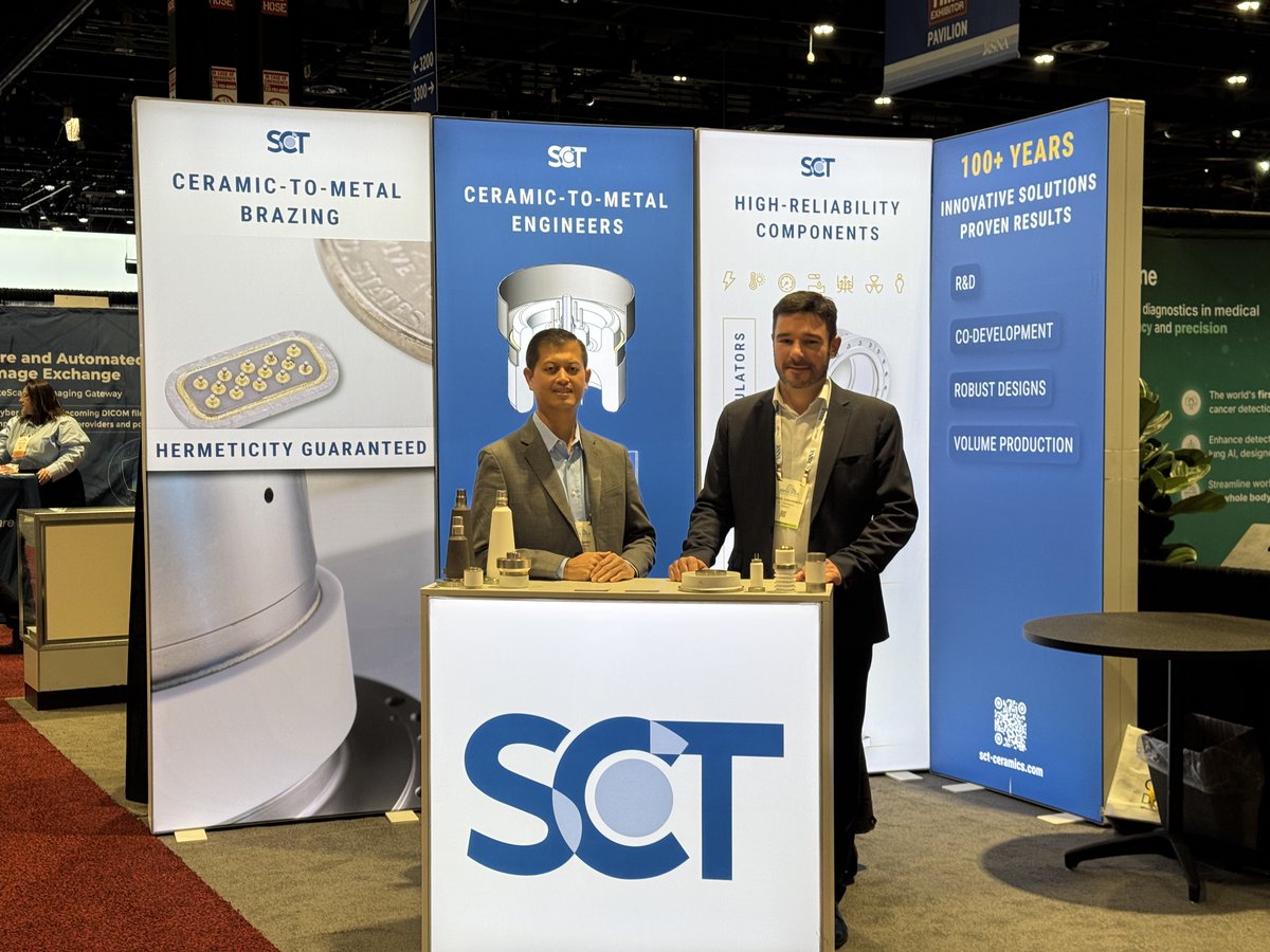 ✨ RSNA 2024: Thank You! ✨

A huge thank you to everyone who visited our booth! 🙌
This week was full of inspiring discussions and exciting opportunities for our advanced ceramic solutions. 🌟

📅 See you in 2025 for more innovations!

#SCTCeramics #RSNA2024 #MedicalImaging