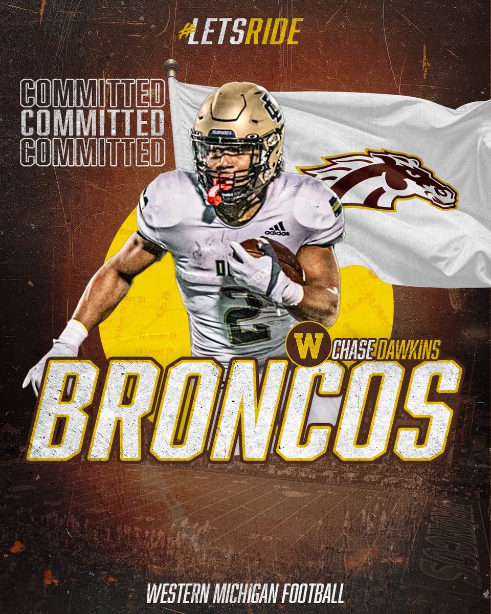 Chase Dawkins 2025 (@cdcds2025) on Twitter photo After a great conversation with <a href="/RBCoachPaige/">Coach Darren Paige</a> and <a href="/coachryanhansen/">Ryan Hansen</a> , I’m excited to announce I will be committing to Western Michigan University to futher my football and academic careers. Big thanks to <a href="/Drew_Moulton/">Drew Moulton</a> , in the process as well. GO BRONCOS!!! <a href="/DCDSAthletics/">DCDS Athletics</a> After a great conversation with <a href="/RBCoachPaige/">Coach Darren Paige</a> and <a href="/coachryanhansen/">Ryan Hansen</a> , I’m excited to announce I will be committing to Western Michigan University to futher my football and academic careers. Big thanks to <a href="/Drew_Moulton/">Drew Moulton</a> , in the process as well. GO BRONCOS!!! <a href="/DCDSAthletics/">DCDS Athletics</a>