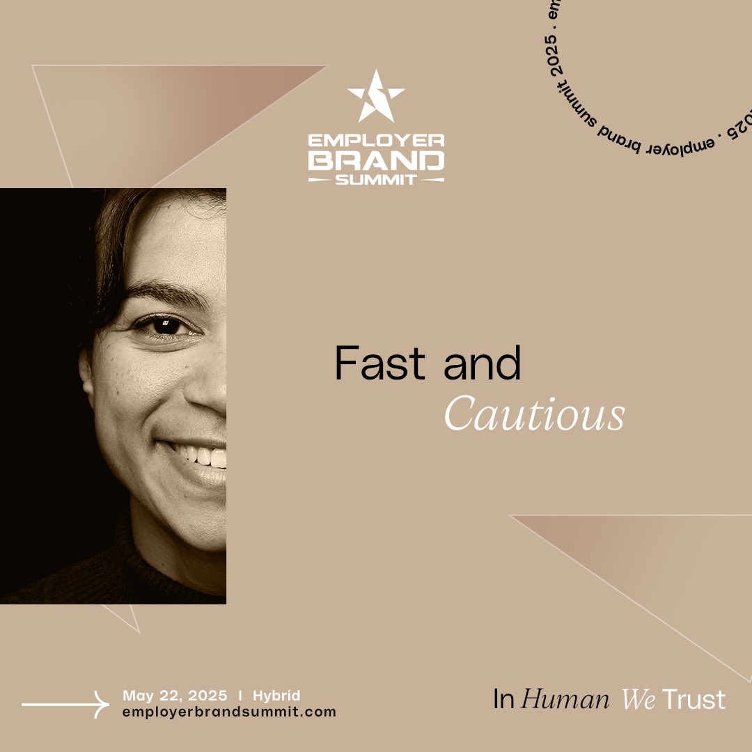 AI is a long-term marathon.
Due to their existing workflows and the necessity to act quickly, companies often remain cautious about adopting artificial intelligence.

#EBS2025 #InHumanWeTrust #EmployerBranding
