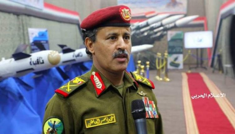 SoftWarNews's tweet photo. Setelah menembak jatuh jet tempur AS, Menteri Pertahanan Yaman, Jenderal Mohammed Naser al-Atiffi, mengancam Amerika:

“Kami memiliki sarana untuk menenggelamkan armada, kapal perang, kapal selam, dan kapal induk AS. Laut Merah akan menjadi kuburan kalian!” https://t.co/ze4ZKDCZEw