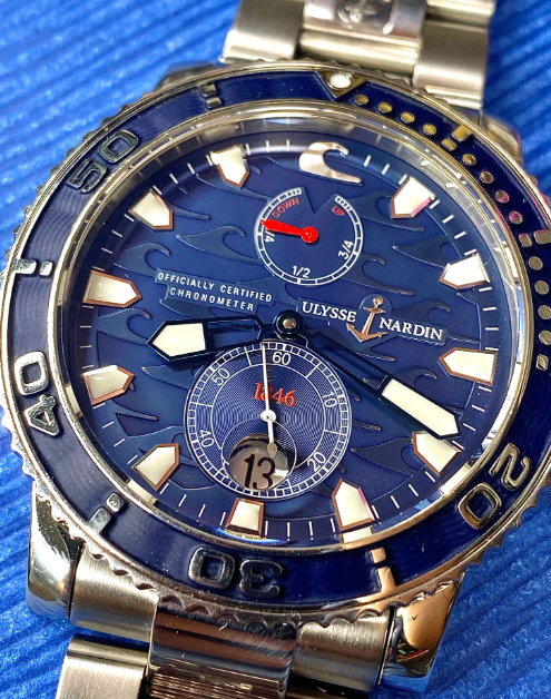celebrity_1sale's tweet photo. The Special Edition Ulysse Nardin “Blue Surf” now available in the shop! 📷
No. 1580 of 1846 produced!
#ulyssenardin #specialedition #bluesurf #divewatch #diverswatch #luxurywatch #watch #watches #watchfam #watchshop #watchshot #watchbox https://t.co/u48nUqxcC5