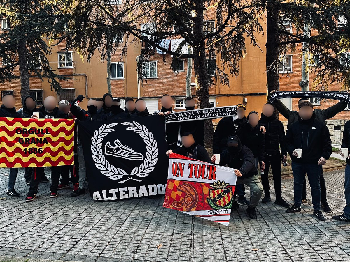 alterats86's tweet photo. Gran desplaçament a Salamanca per part del grup, on tornem a demostrar que el nostre amor no té límits, molt agraïts pel tracta rebut gràcies Verracos.⚒️ https://t.co/IwW92Jv0Xm