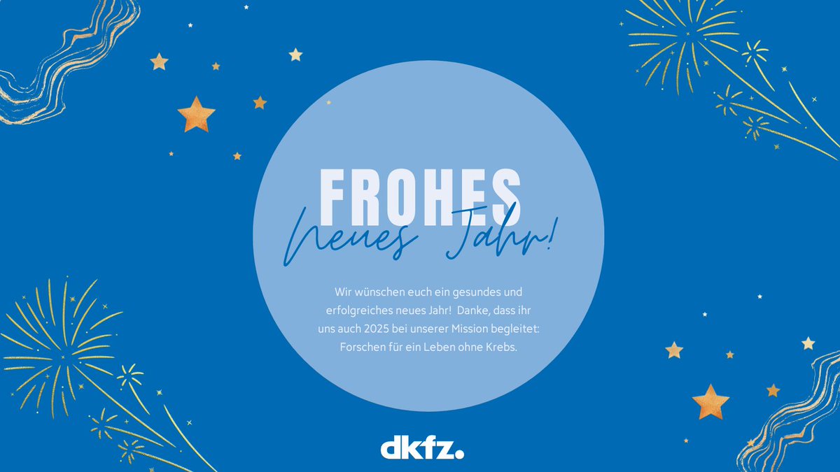 Wir wünschen Ihnen ein frohes neues Jahr! 🍀
Wir freuen uns, dass Sie auch 2025 an unserer Seite sind und uns darin unterstützen, für ein Leben ohne #Krebs zu forschen.
#HappyNewYear #Neujahr #ForschenfüreinLebenohneKrebs