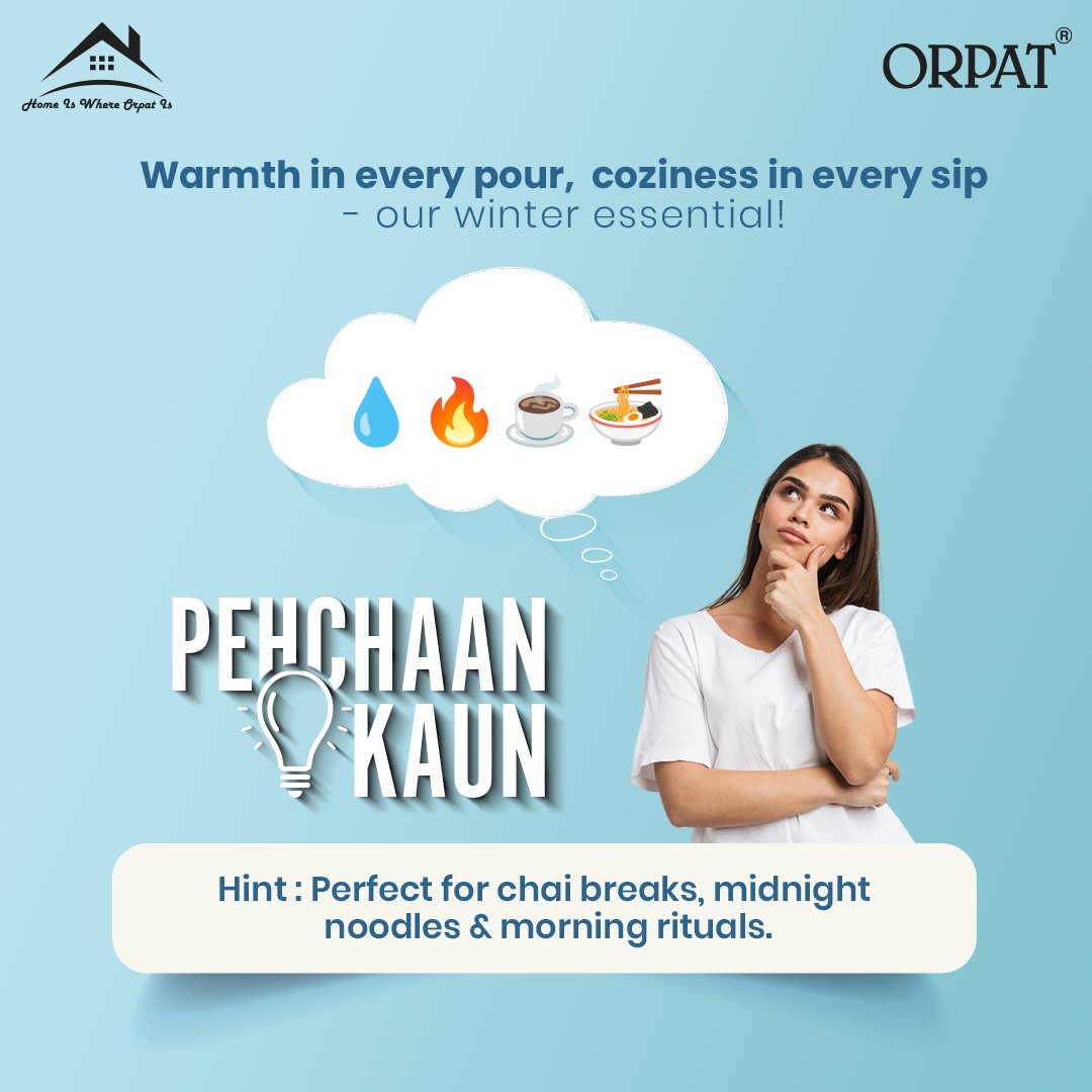 orpat_group's tweet photo. Think you know the answer? 🕵️♂️💡
Participate our 'Pehchaan Kaun' contest and stand a chance to WIN exciting Orpat products! 🎁
📅 Contest Dates: Dec 23rd – Dec 31st, 2024
🎉 Winners announced on Jan 2nd, 2025
#OrpatContest #PehchaanKaun #WinWithOrpat #orpatgroup #winter #contest https://t.co/zqKN0iNUZj