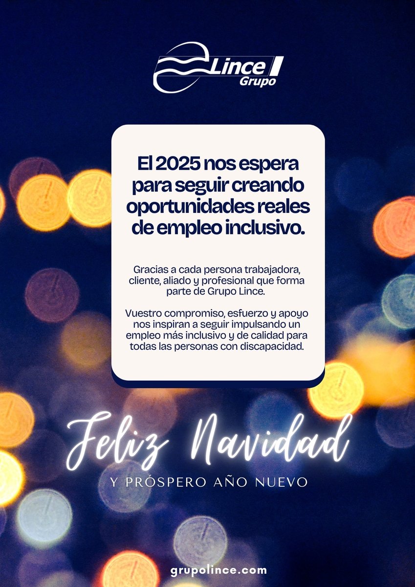 #FelizNavidad #FelizAñoNuevo #inclusiónlaboral #futurosostenible