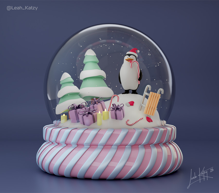 Merry Christmas!🎄🎁

#penguin #presents #b3D #digitalart #3Dartist #artwork #blendercommunity #3Dmodeling #snow #ball #trees #lights