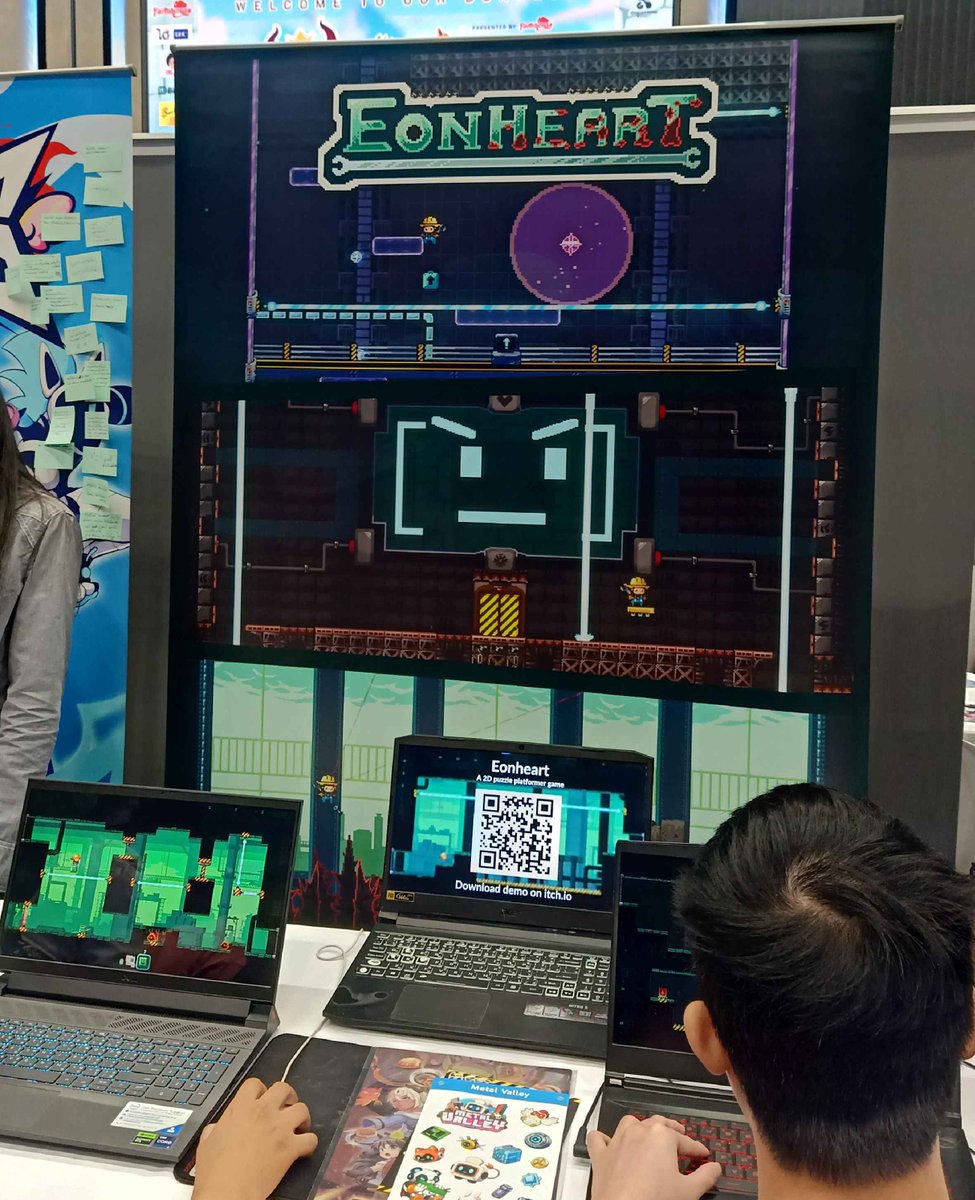 AeraDevStudio's tweet photo. #Eonheart made an apperance at Thai Gaming Connect 3 yesterday ✨. Thank you everyone for trying out our demo! 🎮

If you missed it, you can download a short preview of the first stage here! https://t.co/4YtQeo2SSp 
#Maruya41  #MRY41 https://t.co/KhTDCruO5q