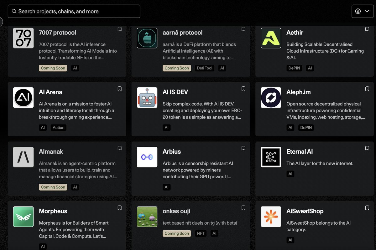 The Arbitrum Portal is the home to the most innovative AI projects on Arbitrum! 🤖

<a href="/AethirCloud/">Aethir</a>, <a href="/aiarena_/">AI ARENA | ʌı</a> , <a href="/aleph_im/">Aleph Cloud</a>, <a href="/arbius_ai/">Arbius</a>, <a href="/AstroPepe_X/">AstroPepeX</a>, <a href="/aarnasays/">aarnâ</a>, <a href="/aisweatshop/">AISweatShop</a>, <a href="/Almanak__/">Almanak</a>, <a href="/CryptoEternalAI/">Eternal AI</a>, <a href="/MorpheusAIs/">Morpheus</a>, <a href="/onkasouji/">onkas ouji 🖲️</a>, <a href="/Lab7007/">7007</a>

portal.arbitrum.io/projects/ai-an…